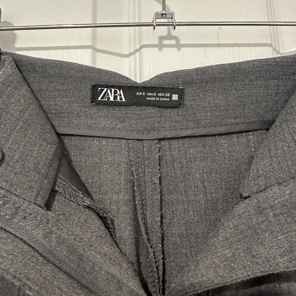 ZARA Dark Gray Tailored Trousers